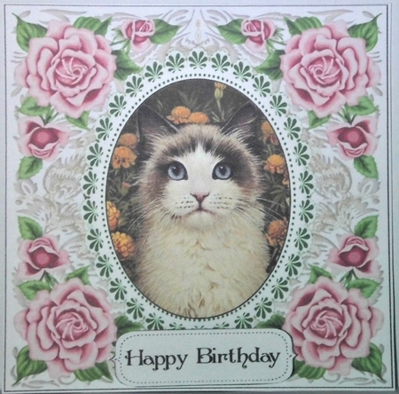 Pretty Rose Frame Siamese by Hazel Underwood