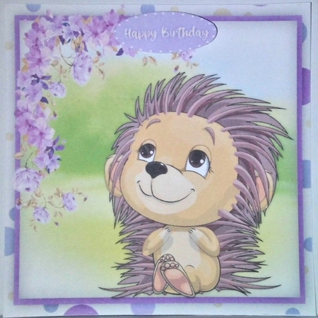 Hedgehogs Flowers  by Hazel Underwood