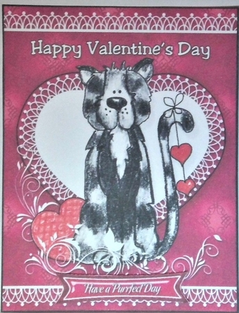 Valentines Pet Card Front Bumper Kit-Pink-2 by Hazel Underwood