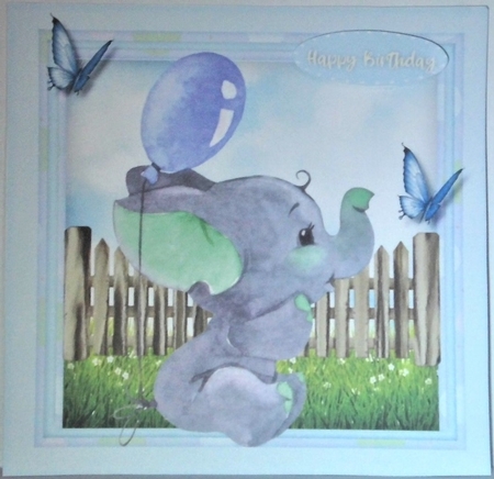 Ellies Blue Balloon by Hazel Underwood