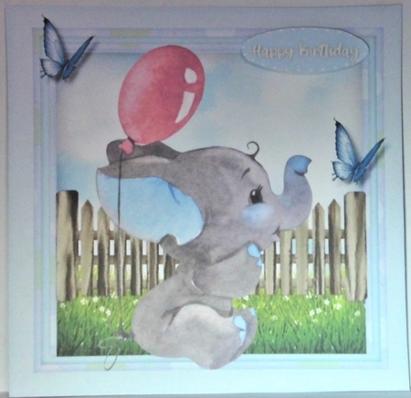 Ellies Pink  Balloon by Hazel Underwood