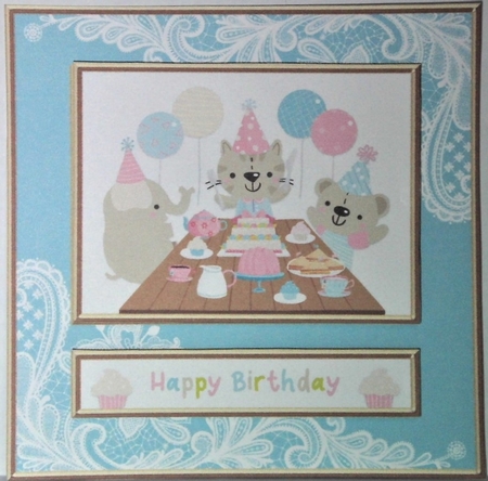 Cute Critters Birthday Topper #1 by Hazel Underwood