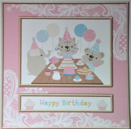 Cute Critters Birthday Topper #2 by Hazel Underwood