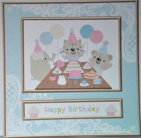 Cute Critters Birthday Topper #3 by Hazel Underwood