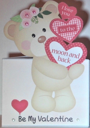 Love - Cute Valentine bear by Hazel Underwood