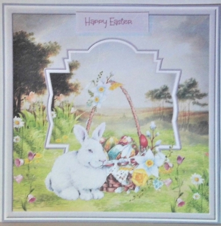 Easter bunny 7x7 by Hazel Underwood