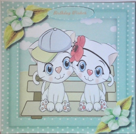 Cute  Kitty Cat  Friends  by Hazel Underwood