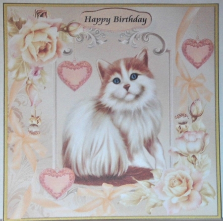 Happy Birthday Florals and Cat Mini Kit by Hazel Underwood