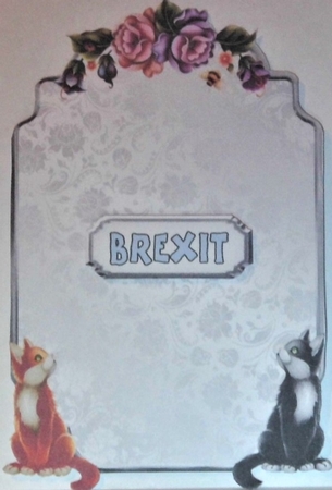 Matching insert for the design sheet - Brexit Cats by Hazel Underwood