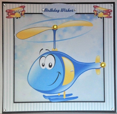  Up and Away Helecopter by Hazel Underwood