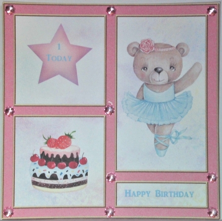 Ballet Bear Birthday Ages by Hazel Underwood