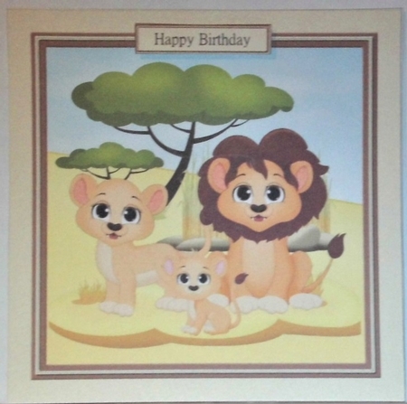 Lion Family by Hazel Underwood