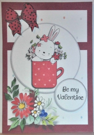Love - cute rabbit by Hazel Underwood