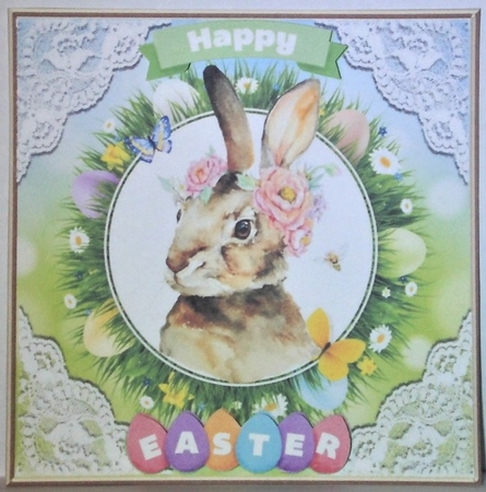  4 cute water colour easter card fronts 7x7 mini kit  by Hazel Underwood