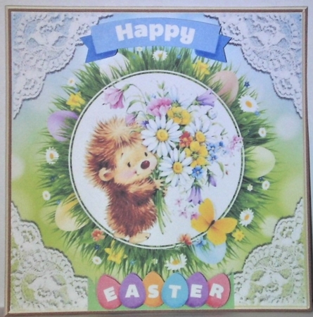  4 cute water colour easter card fronts 7x7 mini kit  by Hazel Underwood
