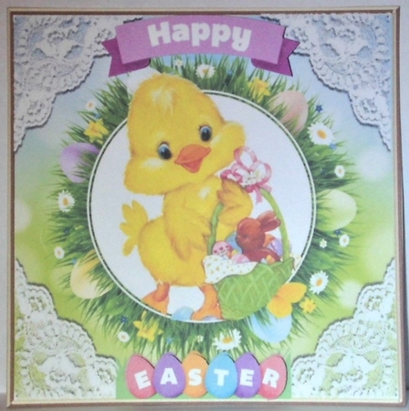  4 cute water colour easter card fronts 7x7 mini kit  by Hazel Underwood