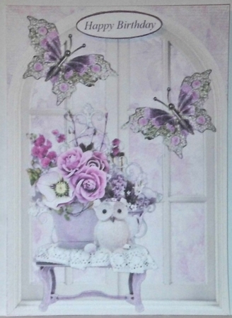 Putside My Window Topper with Decoupage by Hazel Underwood