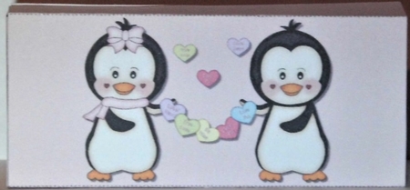 Male Penguin Valentines Day 1.55 ounce Chocolate Bar Trio Gift Box by Hazel Underwood