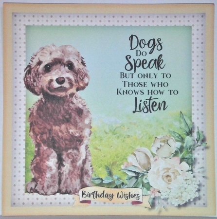 A  Mans Best Friend  5, Brown Cockapoo by Hazel Underwood
