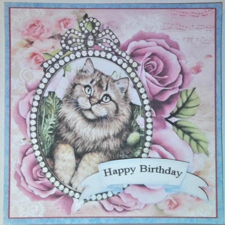 Jewelled Cameo 10 Cat by Hazel Underwood