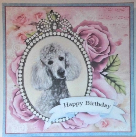 Jewelled Cameo 12 Poodle by Hazel Underwood