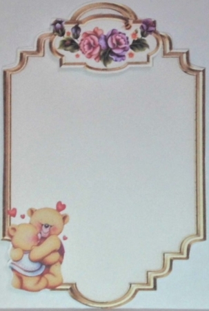 Matching insert for the design sheet - Romantic Teddies by Hazel Underwood