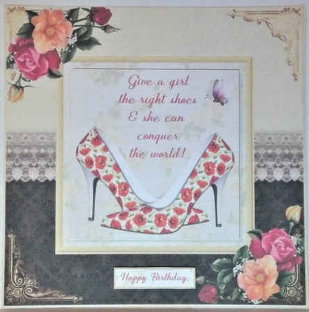 Give a Girl some Shoes Decoupage Topper 3 by Hazel Underwood