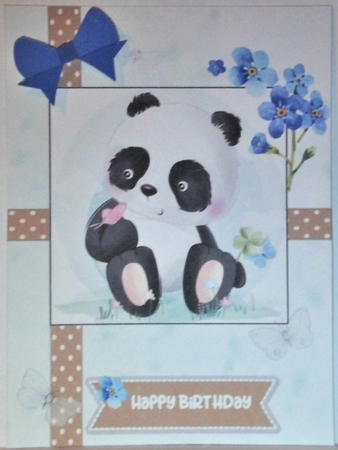 Panda - happy birthday mum by Hazel Underwood
