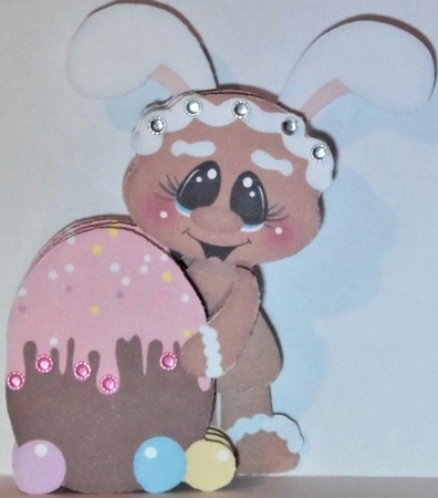 Sweet Easter Gingy1 Decoupage Sheet by Hazel Underwood