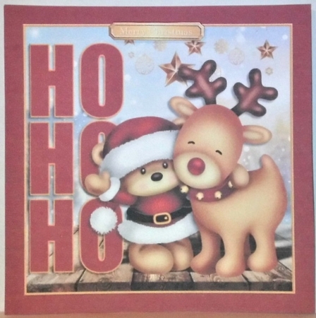 Festive Bear and Reindeer mini kt by Hazel Underwood