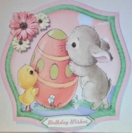 Bunnies Easter Egg  by Hazel Underwood