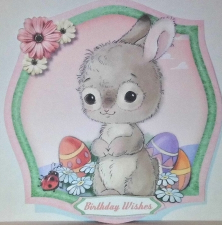 Bunny and Eggs by Hazel Underwood
