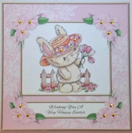 Cute Bunny Easter Topper by Hazel Underwood