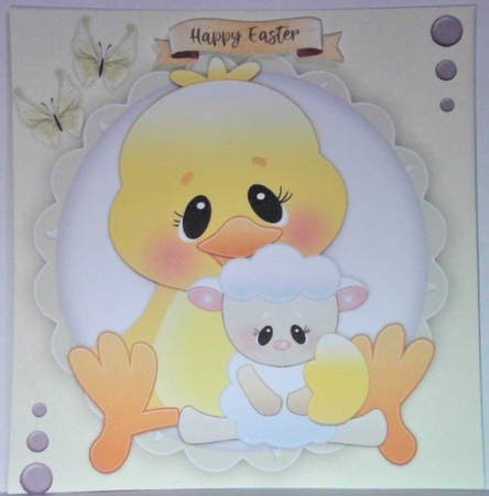 6, Cute Ducklibgs Cad Fronts + 3 Inserts by Hazel Underwood