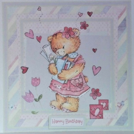 Teddie colouring book of love 7x7 by Hazel Underwood