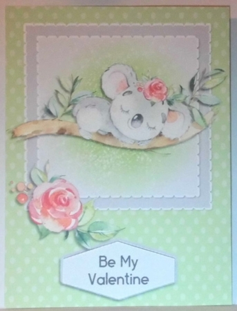       Koala -  I love you valentine card by Hazel Underwood