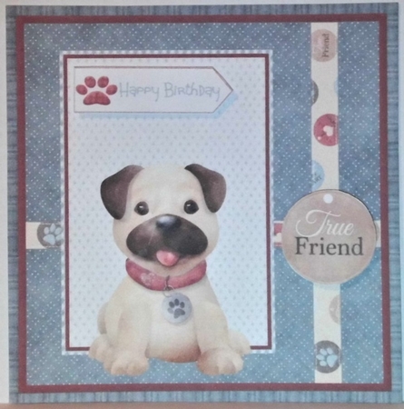 Oliver the puppy 7x7 by Hazel Underwood