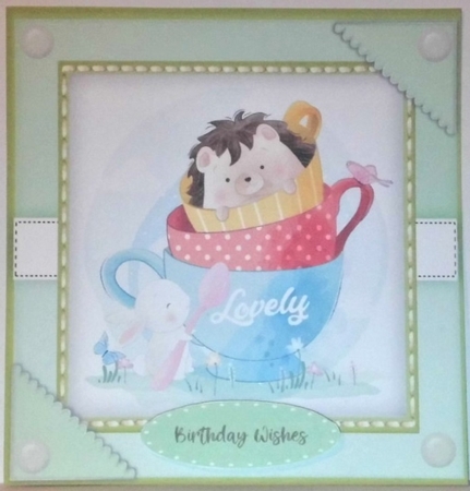 Hedgehog in a Cup by Hazel Underwood
