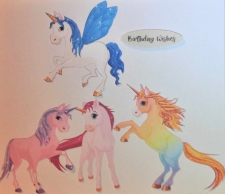UNICORN DECOUPAGE by Hazel Underwood
