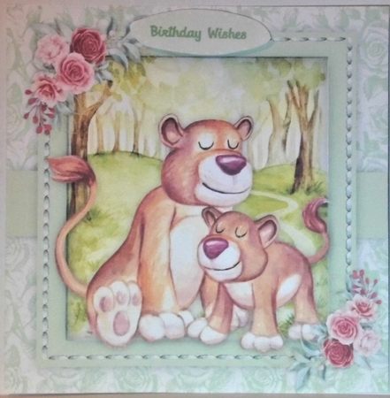 A Mothers Love ,  Lion by Hazel Underwood