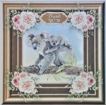 Koala Design 3 Card Topper by Hazel Underwood