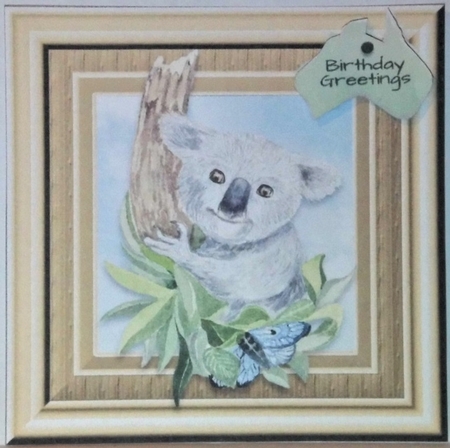 Koala Design 5 Card Topper by Hazel Underwood