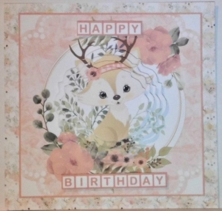 7x7 Spring Fox by Hazel Underwood