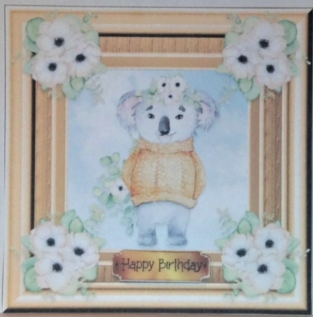 Koala Design 8 Card Topper by Hazel Underwood