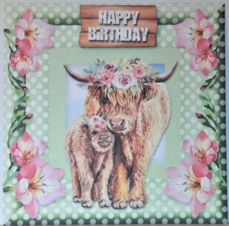 Its all about the Bull Card Topper by Hazel Underwood