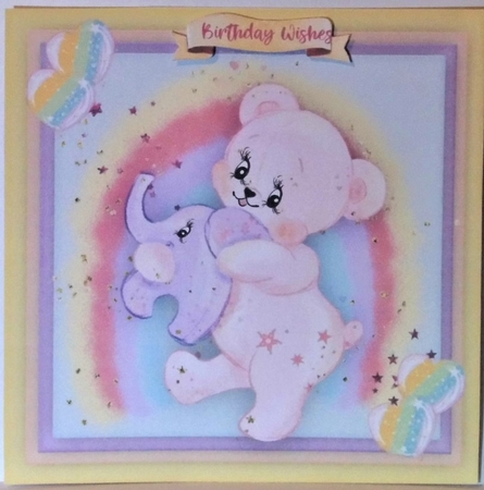 Pink Bear with Ellie by Hazel Underwood