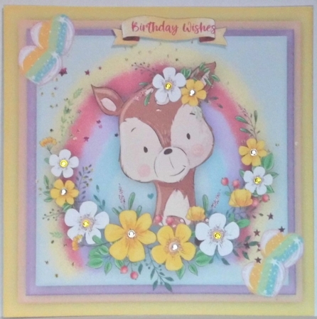 6, Animals in a Flowers Frame  by Hazel Underwood