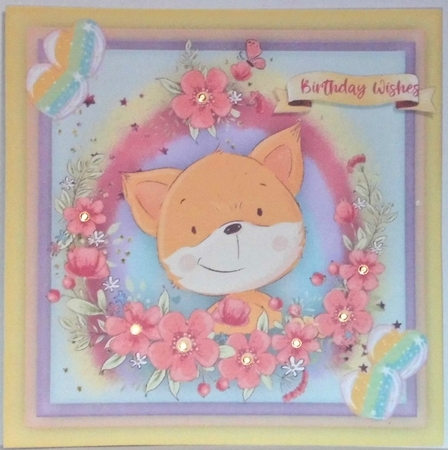 6, Animals in a Flowers Frame  by Hazel Underwood