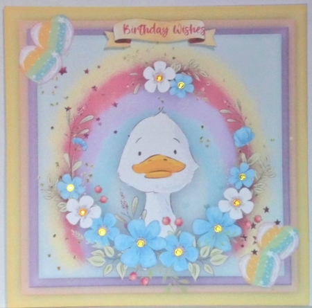 6, Animals in a Flowers Frame  by Hazel Underwood