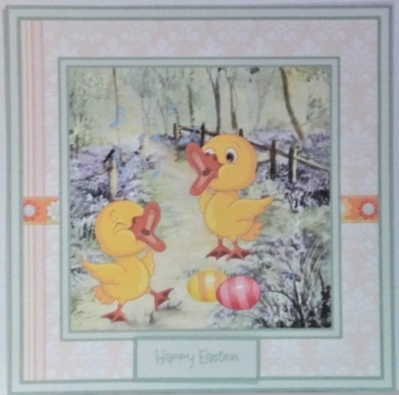 Singing chicks 7x7 by Hazel Underwood